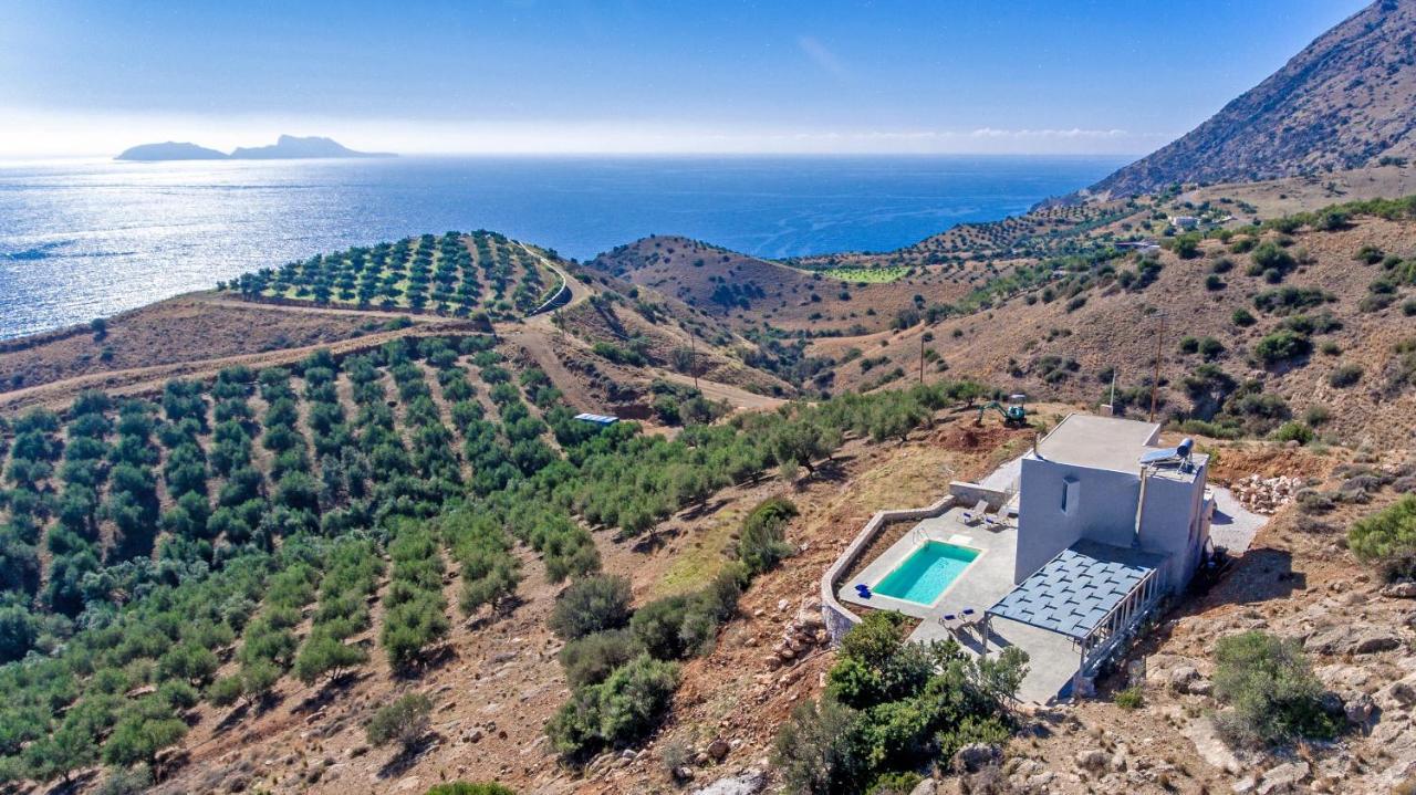 Tranquil Sea View Villa With Private Pool, Just 2Km From The Beach! Agia Galini  Ngoại thất bức ảnh