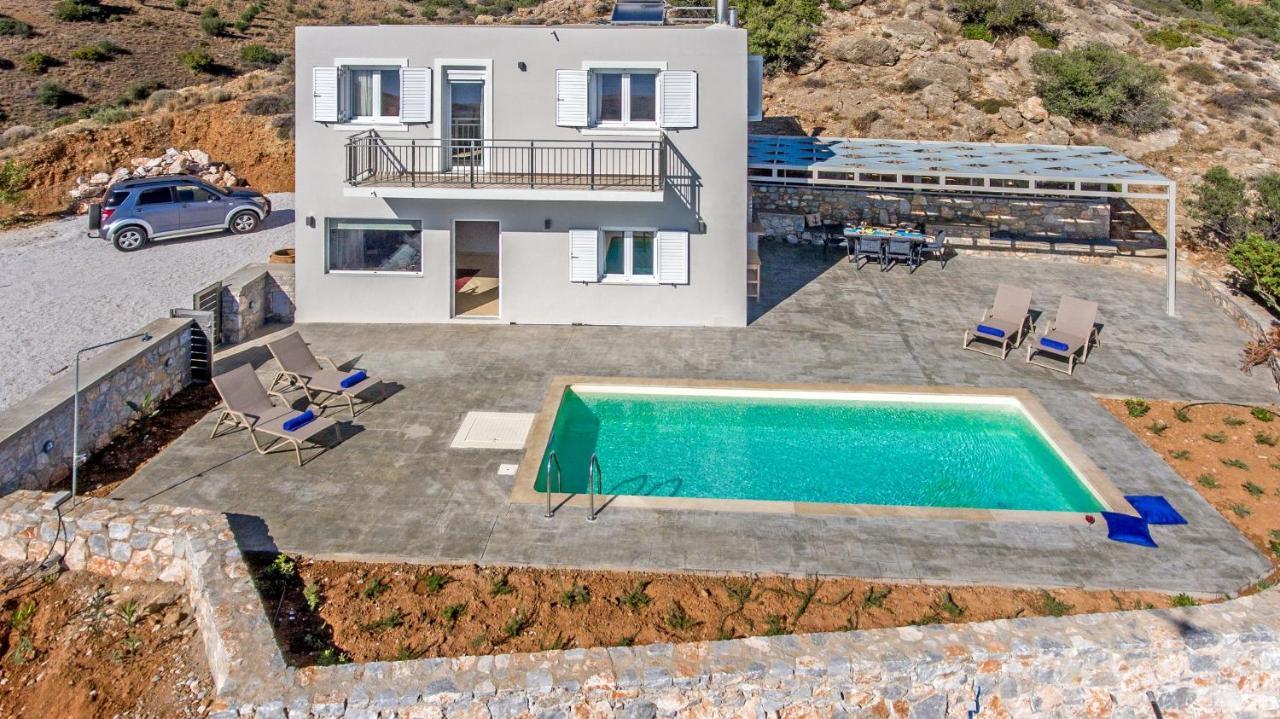 Tranquil Sea View Villa With Private Pool, Just 2Km From The Beach! Agia Galini  Ngoại thất bức ảnh