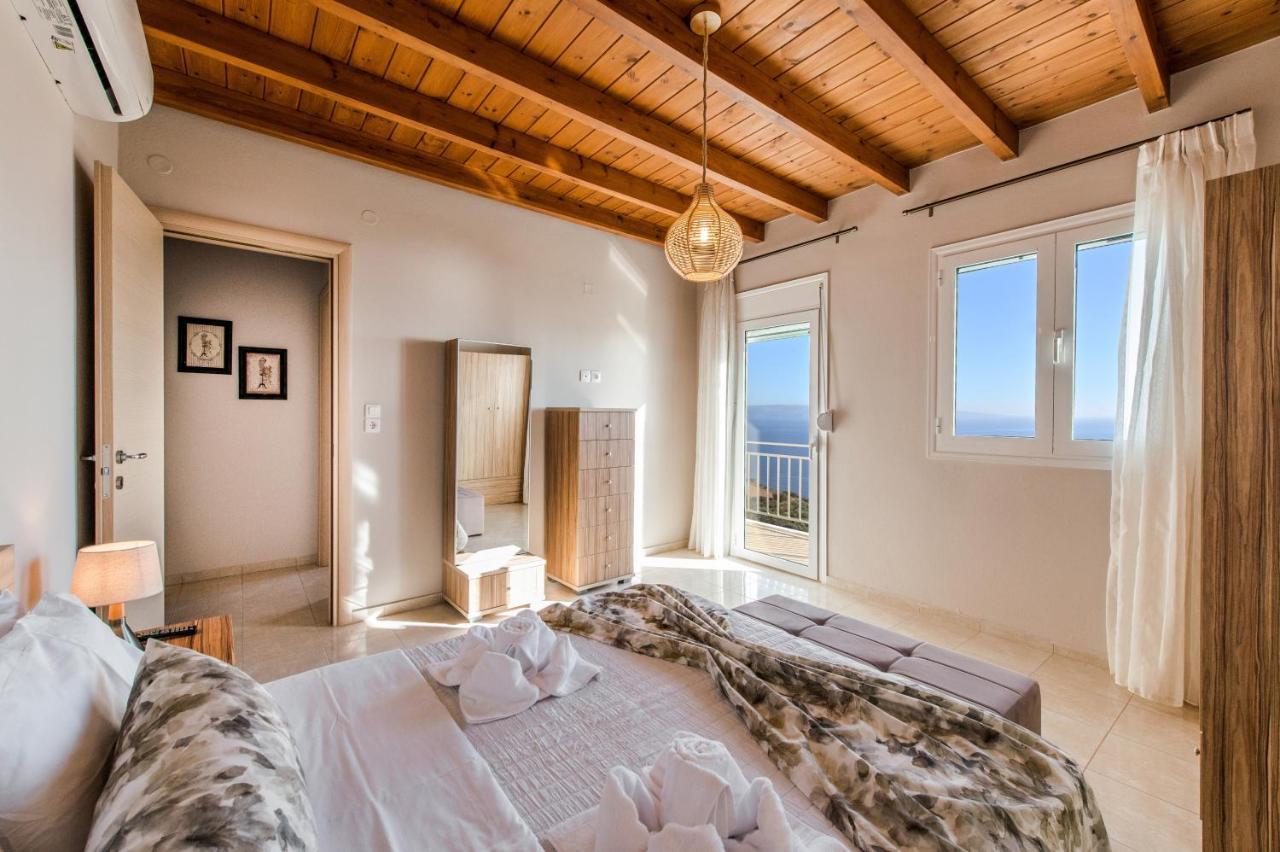 Tranquil Sea View Villa With Private Pool, Just 2Km From The Beach! Agia Galini  Ngoại thất bức ảnh