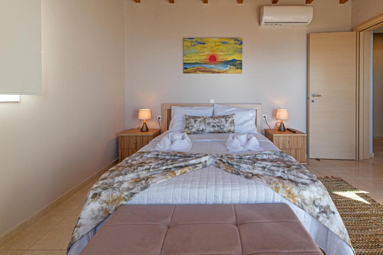 Tranquil Sea View Villa With Private Pool, Just 2Km From The Beach! Agia Galini  Ngoại thất bức ảnh