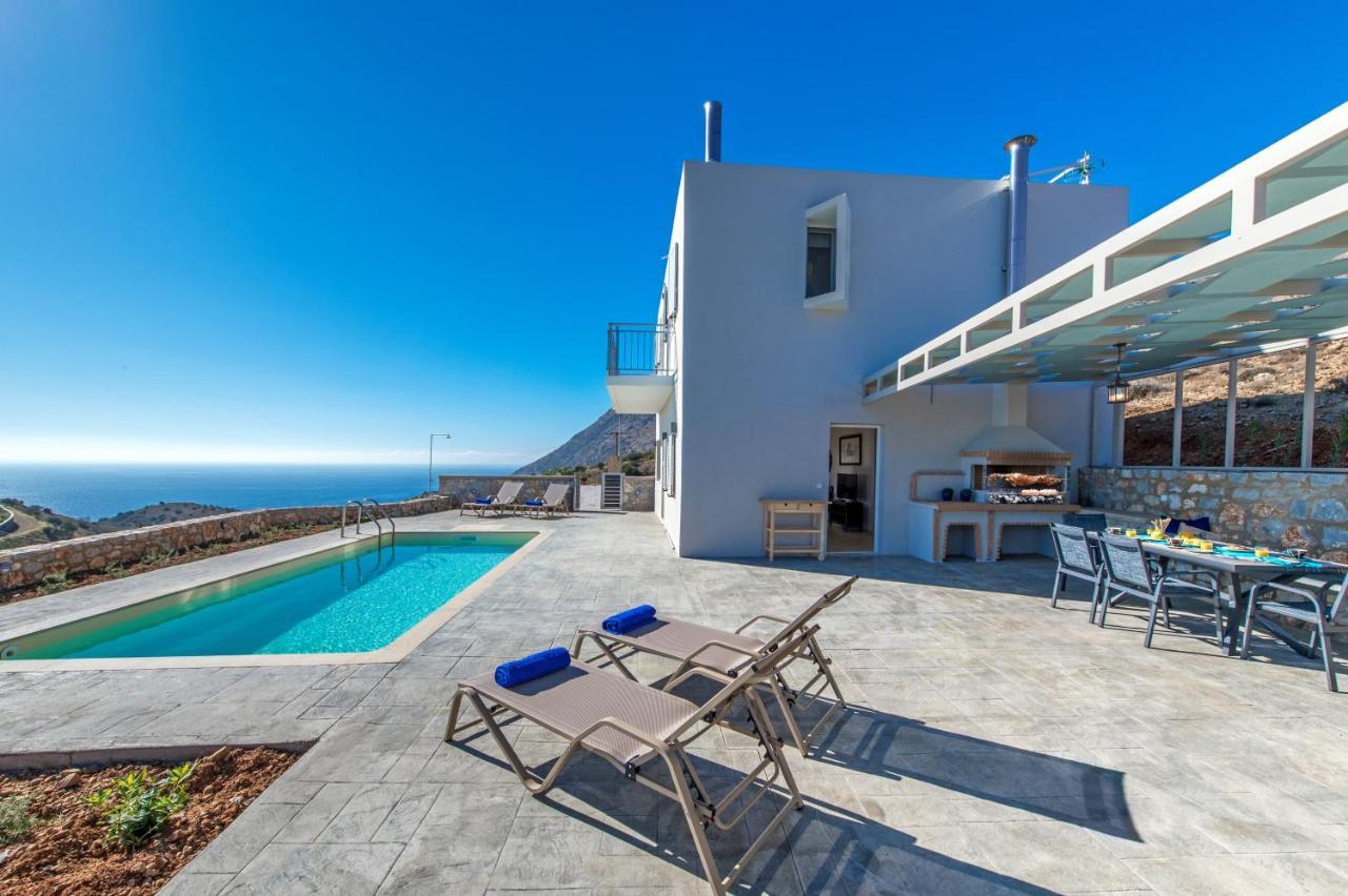 Tranquil Sea View Villa With Private Pool, Just 2Km From The Beach! Agia Galini  Ngoại thất bức ảnh