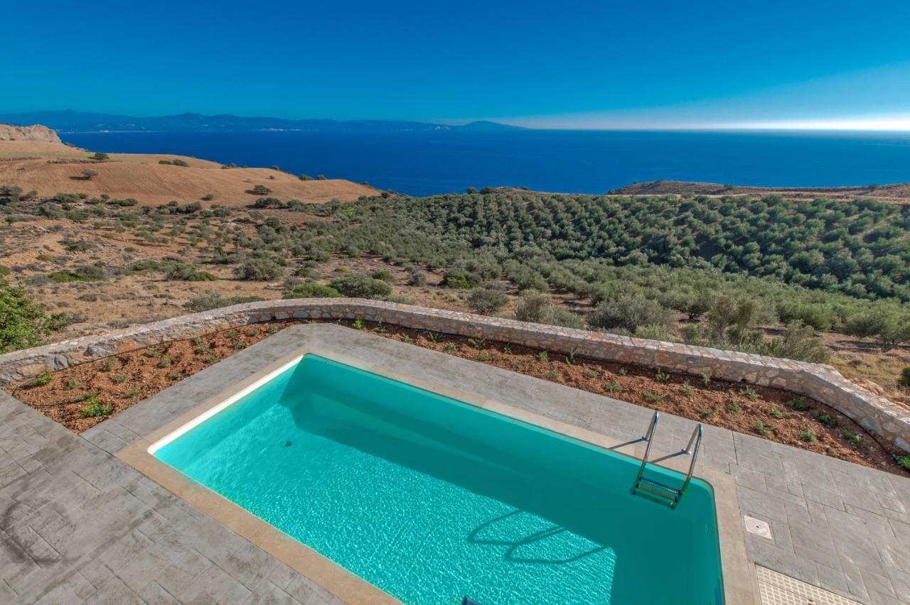 Tranquil Sea View Villa With Private Pool, Just 2Km From The Beach! Agia Galini  Ngoại thất bức ảnh