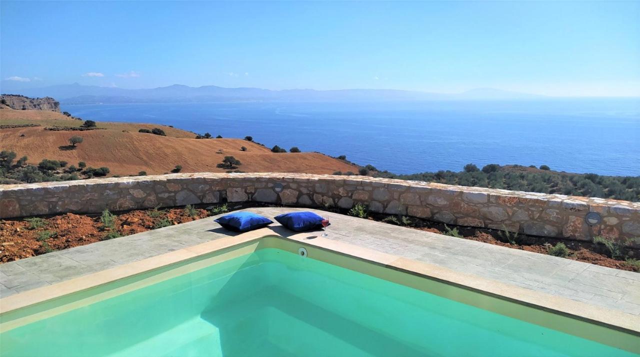 Tranquil Sea View Villa With Private Pool, Just 2Km From The Beach! Agia Galini  Ngoại thất bức ảnh